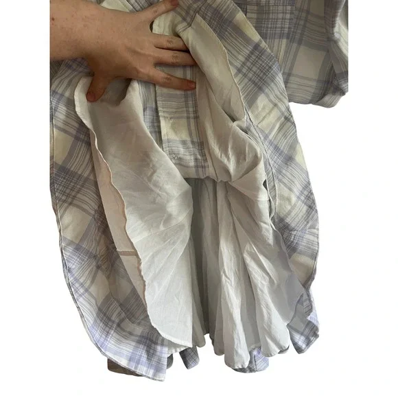 Mable Plaid Button Front Belted Mini Dress - Picture 5 of 7